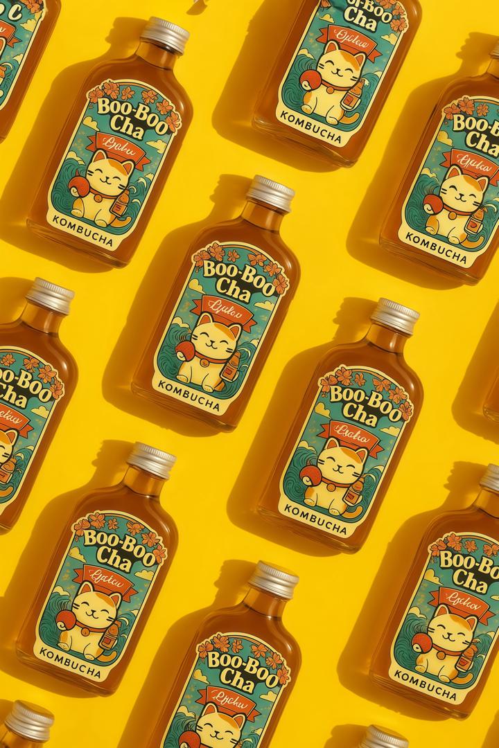 ✨🍹 Discover the Magic of Boo-Boo Cha! 🍹✨  From Penang’s heritage flavors to refreshing Japanese-inspired blends, our kombucha isn’t just a drink — it’s an experience. 🌸🐾